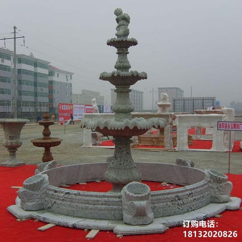 晚霞紅噴泉石雕塑 雞西石頭噴泉雕塑定制廠家